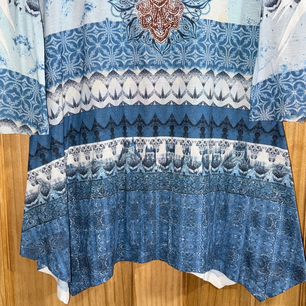 ONE WORLD Multicolor Patterned Tunic - image 6